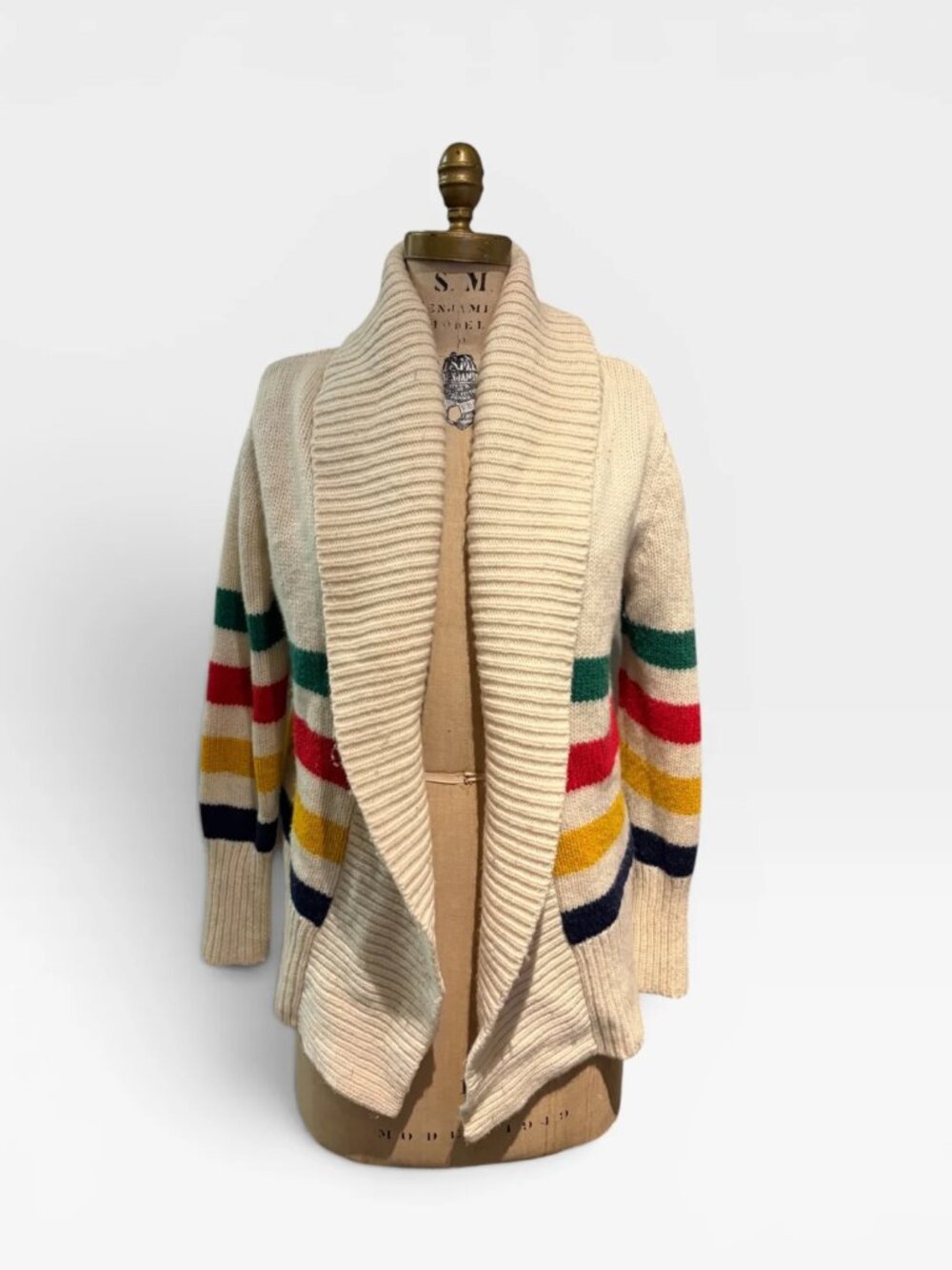 Hudsons Bay Cream Cardigan, Large